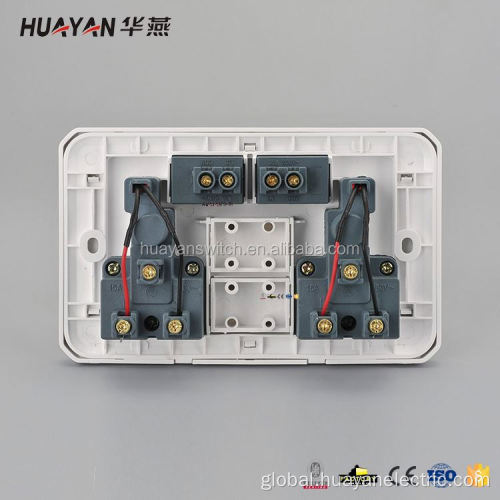 Electric Wall Switch And Socket special design 8gang switch 2 pin socket Supplier